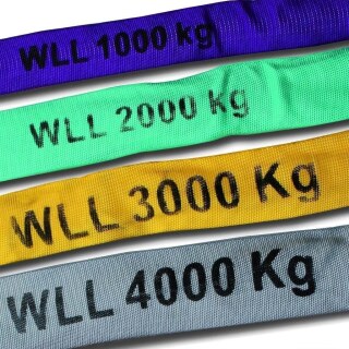 Rundschlingen »2000kg« Anschlagmittel, hebt, zieht · 3m, grün