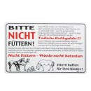 Hinweisschild »Pferdeweide« Kunststoff Schild...