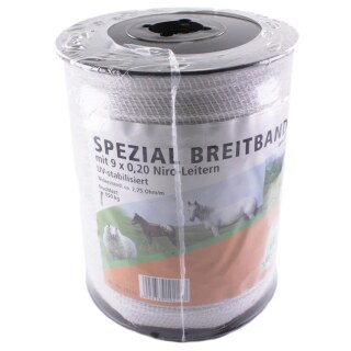 Weidezaunband »Spezial« Breitband · 20mm, 200m, weiß