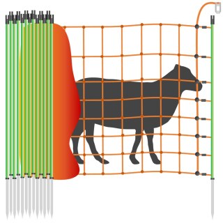 Schafnetz »Euronetz« Elektrozaun · 50m 1 Spitze, 106cm