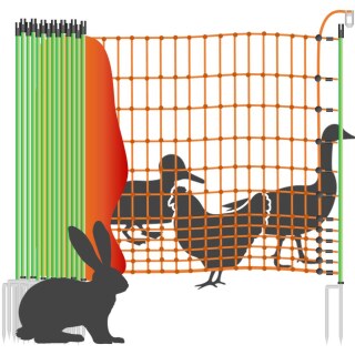 Entenzaun »Euronetz« Hütenetz Wildverbiss · 50m 2 Spitzen, 112cm