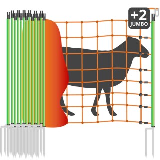 Schafzaun »Euronetz« Elektrozaun · 50m 2 Spitzen, 90cm