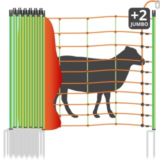 Schafzaun »Euronetz« Elektrozaun · 50m 2 Spitzen, 106cm