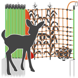 Ernteschutznetz »Euronetz« Wildabwehr· 50m 2 Spitzen, 65cm